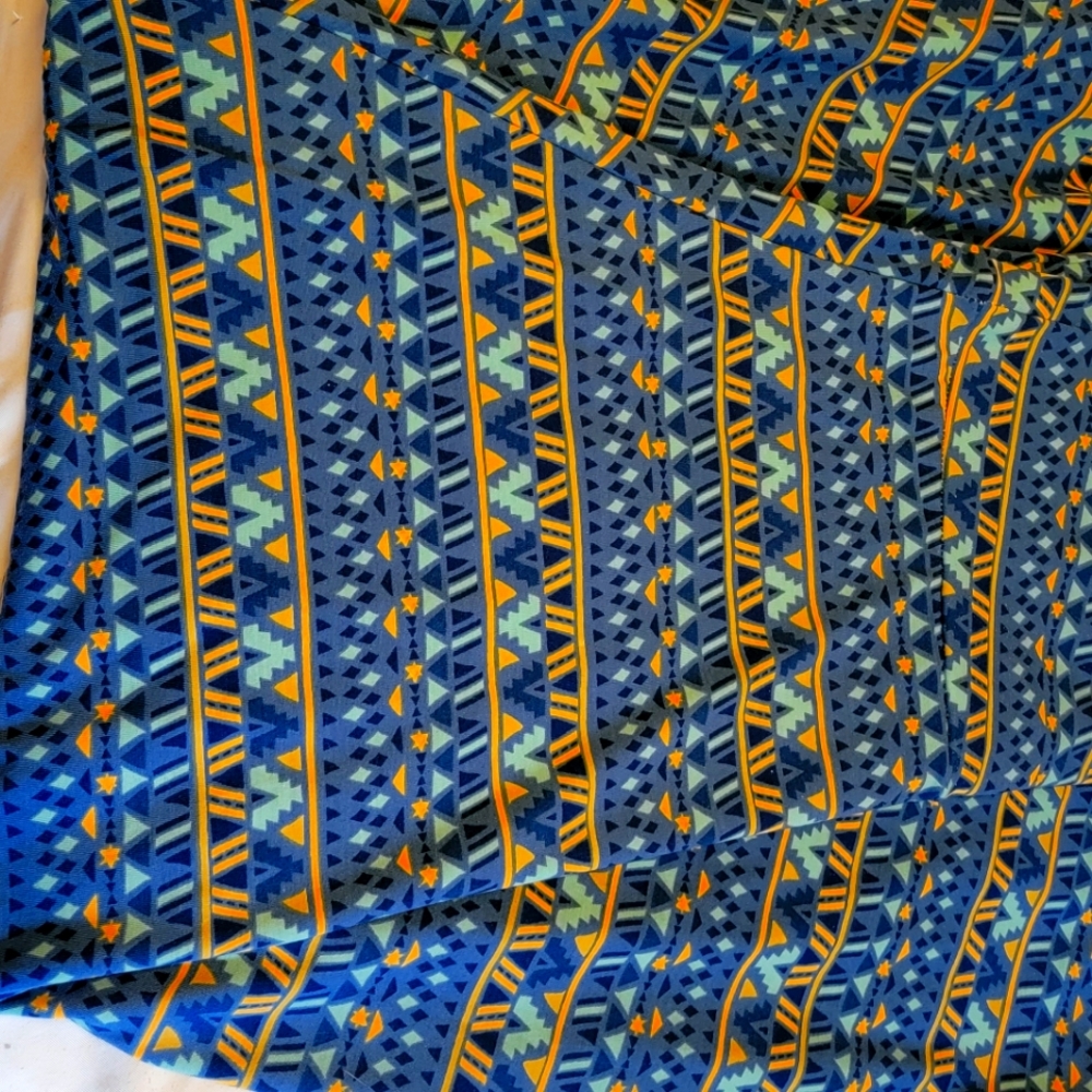 Lularoe Maxi Skirt blue/yellow